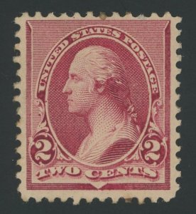 USA 219D - 2 cent Washington Lake Shade - F/VF Mint hinged