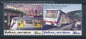 [123459] Malaysia 1997 Railway train Light Rail Transit System  MNH