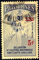 Allegory of Independence 56th Anniv. Philippines SC#826 used