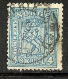 Norway # 14, Used. CV $ 11.00