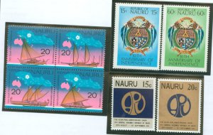 Nauru #127a/159-160/182-183 Mint (NH) Single (Complete Set)