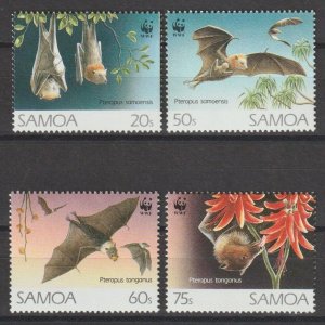 SAMOA 1993 WWF SG 898/901 MNH