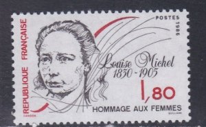 France # 2000, Louise Michel , Anarchist, Mint NH, 1/2 Cat.