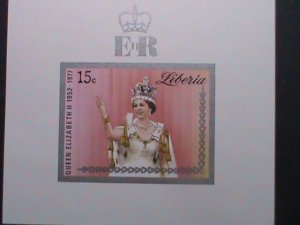 LIBERIA -1977 QUEEN ELIZABETH II SILVER JUBILEE PROOF SHEET MNH VERY FINE