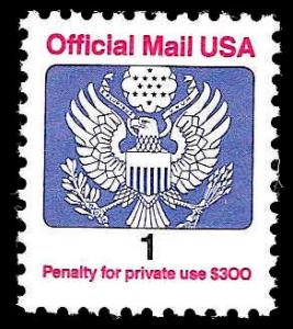 # O143 MINT NEVER HINGED EAGLE HOLDING ARROWS AND BRANCH