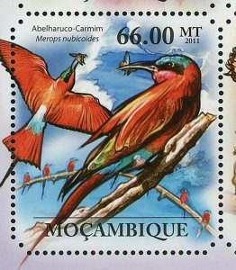 Bee Eaters Stamp Birds Merops Pusillus Merops Apiaster S/S MNH #4868-4673