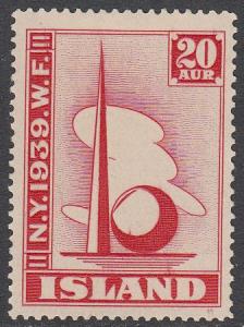 Iceland 213 MVLH CV $4.00