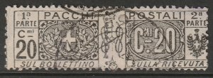 Italy 1914-22 Sc Q9 parcel post used