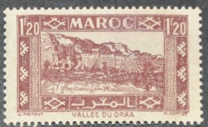 DYNAMITE Stamps: French Morocco Scott #165A – MINT hr