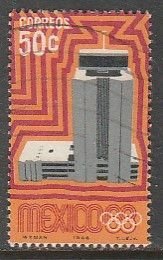 MEXICO 998, 50¢ 1968 Olympics, Mexico City. Used SINGLE. VF. (992)