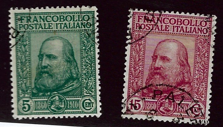 Italy SCV#115-116 Used F-VF SCV75.00.....Enhance your collection!