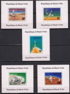 Burkina Faso-1976 Space Viking imperforated M/S collection - MNH (2923)