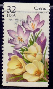 United States, 1996, Flora - Crocus, 32c, sc#3025, used