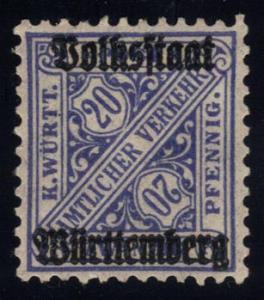 Germany-Wurttemberg #O156 Official Stamp, Unused (0.35)