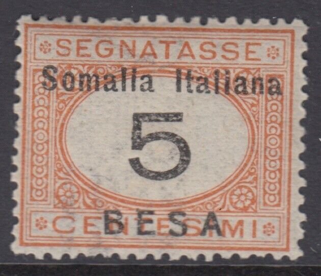 Italy Somalia Tax n.36 SUPER CENTERED  MNH**