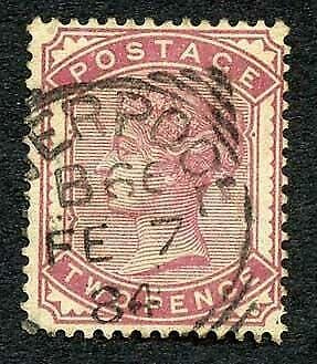 SG168a 2d Deep Rose Fine Used Liverpool FE.7.84 CDS Cat 120