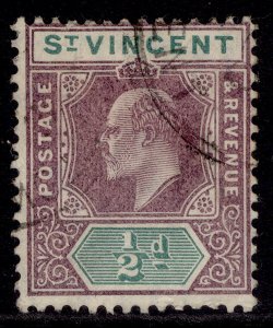 ST. VINCENT EDVII SG85, ½d dull purple & green, FINE USED. ORDINARY