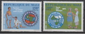 Mali 1993 Mi. 1177 - 1178 Tetanus Vaccine Tetanus Disease WHO Health-