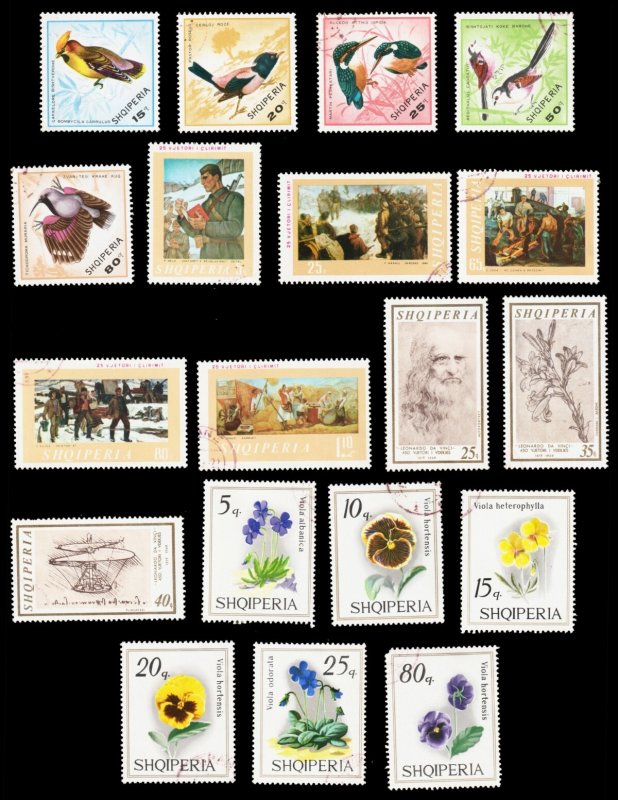 Albania Scott 609 / 1319 (1962-70) CTO/Mint H F-VF, CV $26.80 Q