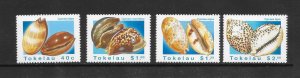 SHELLS- TOKELAU #232-35  MNH