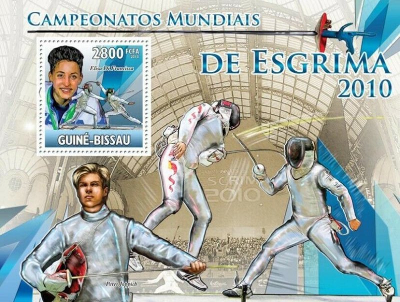 Guinea - Bissau 2010 - Fencing Sport S/s Y&T 612, Michel 5139/BL881