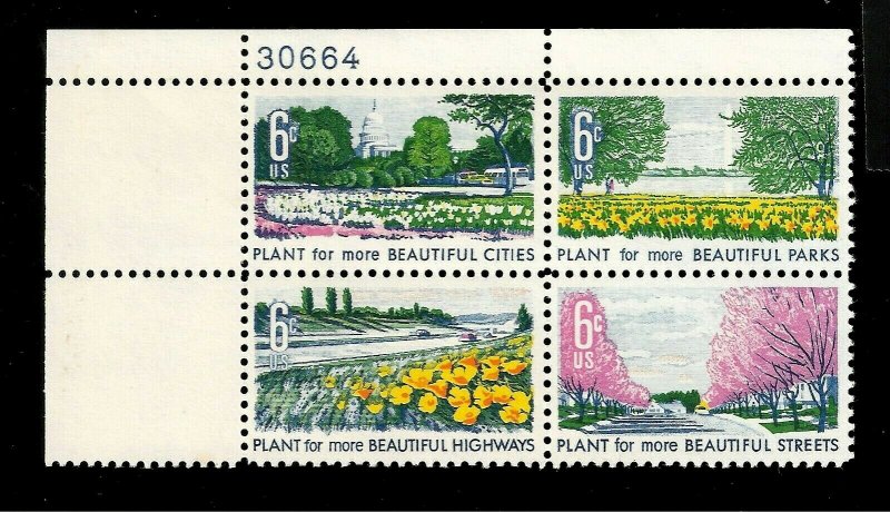  US Stamps 1969 Sc #1365-Sc1369 6 c Beatification of America Mint NH Plate Block