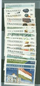 South Africa/Transkei #5-21 Mint (NH) Single (Complete Set)