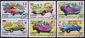 1971 - AJMAN, Car novelties, Mic 1169-1174 - Used