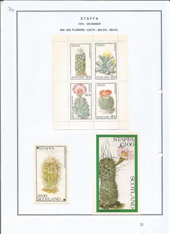 STAFFA - 1979 - Cactii - Sheets -  Mint Light Hinged - Private Issue