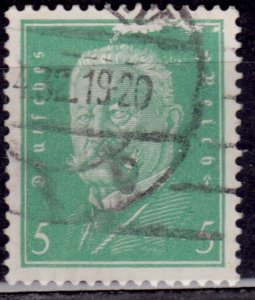 Germany 1928-32, Pres. von Hindenburg, 5pf, sc#368, used