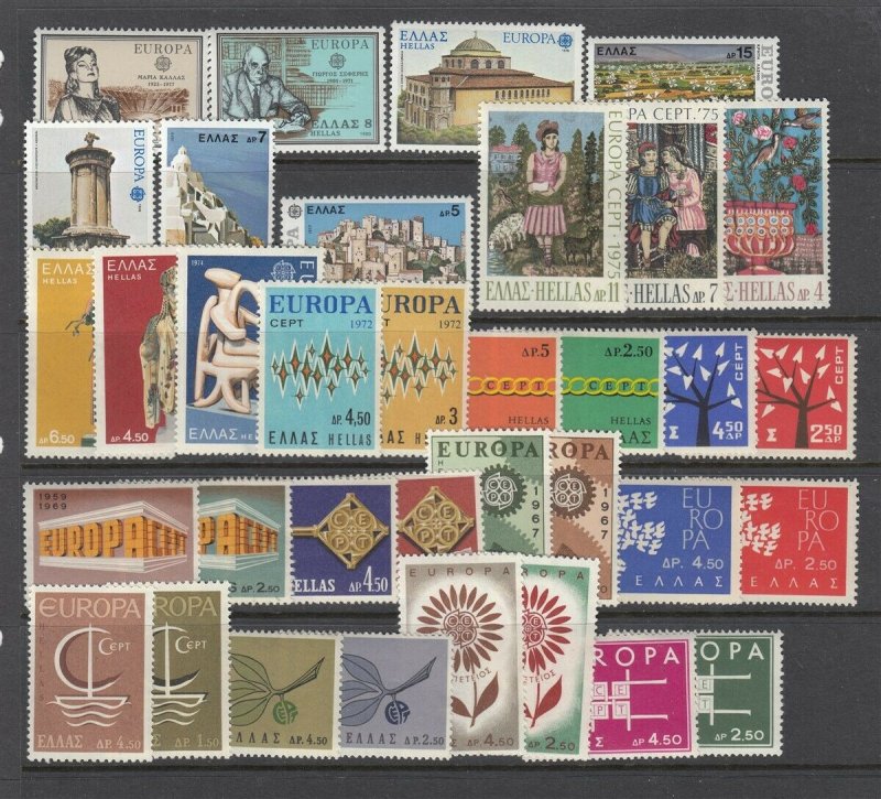 GREECE EUROPA ISSUES - Complete Sets (Never Hinged)