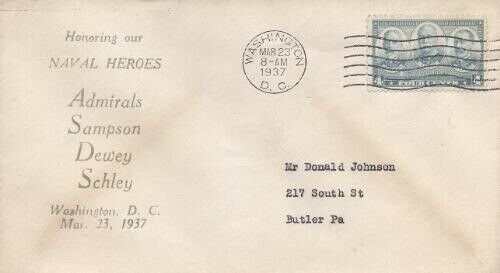 793 4c NAVY HEROES - Chambers Gold Bond cachet