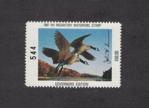 NH5G - New Hampshire State Duck Stamp. Governor Edition Single.  MNH. OG.