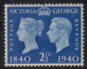 GB Scott 256 - SG483, 1940 Centenary 2.1/2d MH*