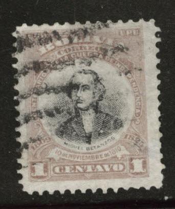 Bolivia Scott 82 Used 1909 stamp
