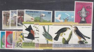 St Vincent Collection of Sets x4 Birds Cricket Mint/VFU J1277