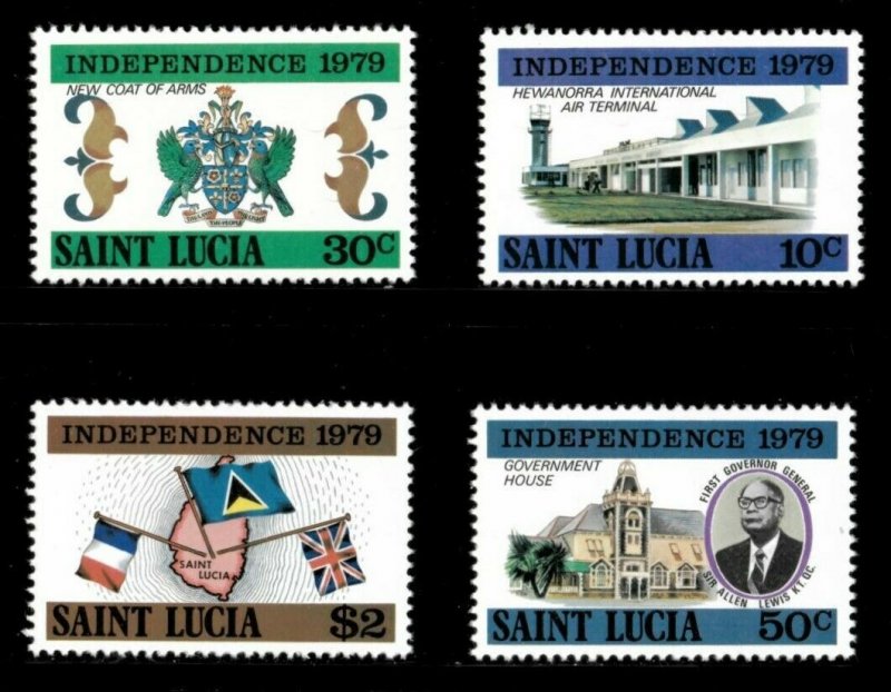 St. Lucia 1979 - Day of Independence - Set of 4 Stamps - Scott #456-9 - MNH