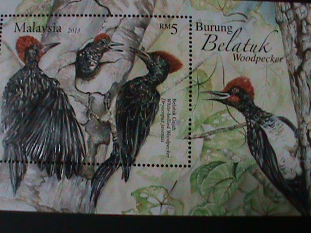 ​MALAYSIA-2002-SC#888-TROPICAL LOVELY BEAUTIFUL BIRDS  MNH -S/S-VF-LAST ONE