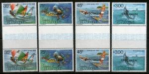 St. Vincent Grenadines 1985 Tourism Water Sport Fishing SPECIMEN Sc 484-87 Gu...