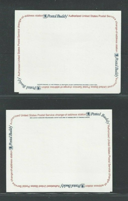 CVUX1-3 Group Of 8 Different Mint Postal Buddy Cards Each Identified 