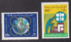 Saudi Arabia # 794-795, OPEC 20th Anniversary,Hinged, 1/3 Cat.