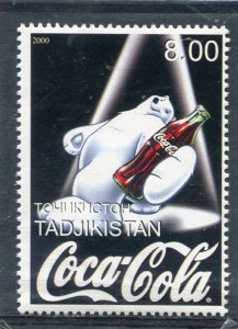 Tajikistan 2000 COCA-COLA Polar Bear 1 value Perforated Mint (NH)