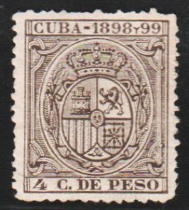 1898 Cuba Stamps Shield of Spain 4c Unlisted  NEW