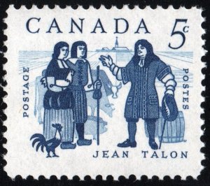 Canada SC#398 5¢ Jean Talon, Count d'Orsainville Commemoration (1962) MNH