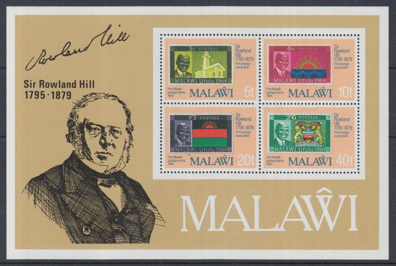 XG-K784 MALAWI - Rowland Hill, 1979 Stamp On Stamp MNH Sheet