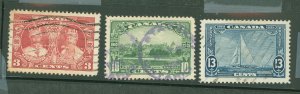 Canada #214-216 Used Single