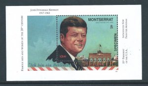 Montserrat #945 NH Specimen John F. Kennedy SS