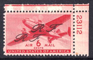 USA C25 UNLISTED R.F. DOUBLE OVERPRINT OG NH U/M VF SIGNED BEAUTIFUL GUM $$$$$$$