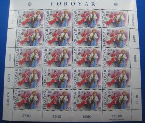 FAROE ISLANDS 1985 - SCOTT # 125-126 - COMPLETE SET IN 2 MINI SHEETS  MNH   (as)