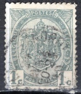 Belgium; 1907: Sc. # 82; Used Single Stamp  without label +